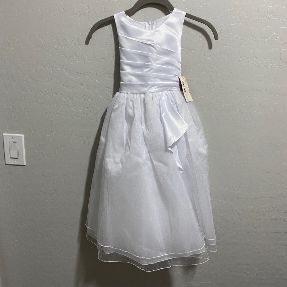 Chic Baby Flower Firl Dress Style 0303 Satin Tulle